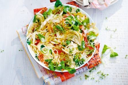 Spaghetti met rauwe ham & ricotta