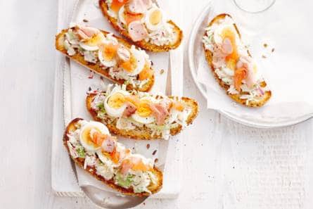 Toast met gerookte zalm