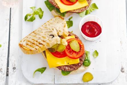 Snelle cheeseburger