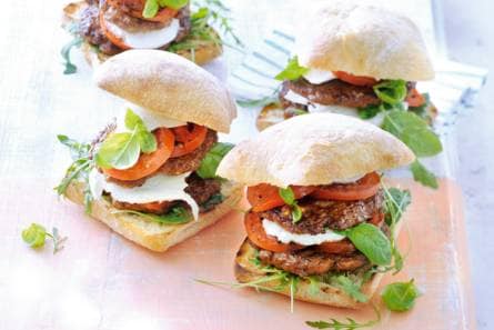 Dubbele capreseburger