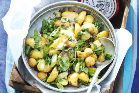 Aardappelsalade met vinaigrette