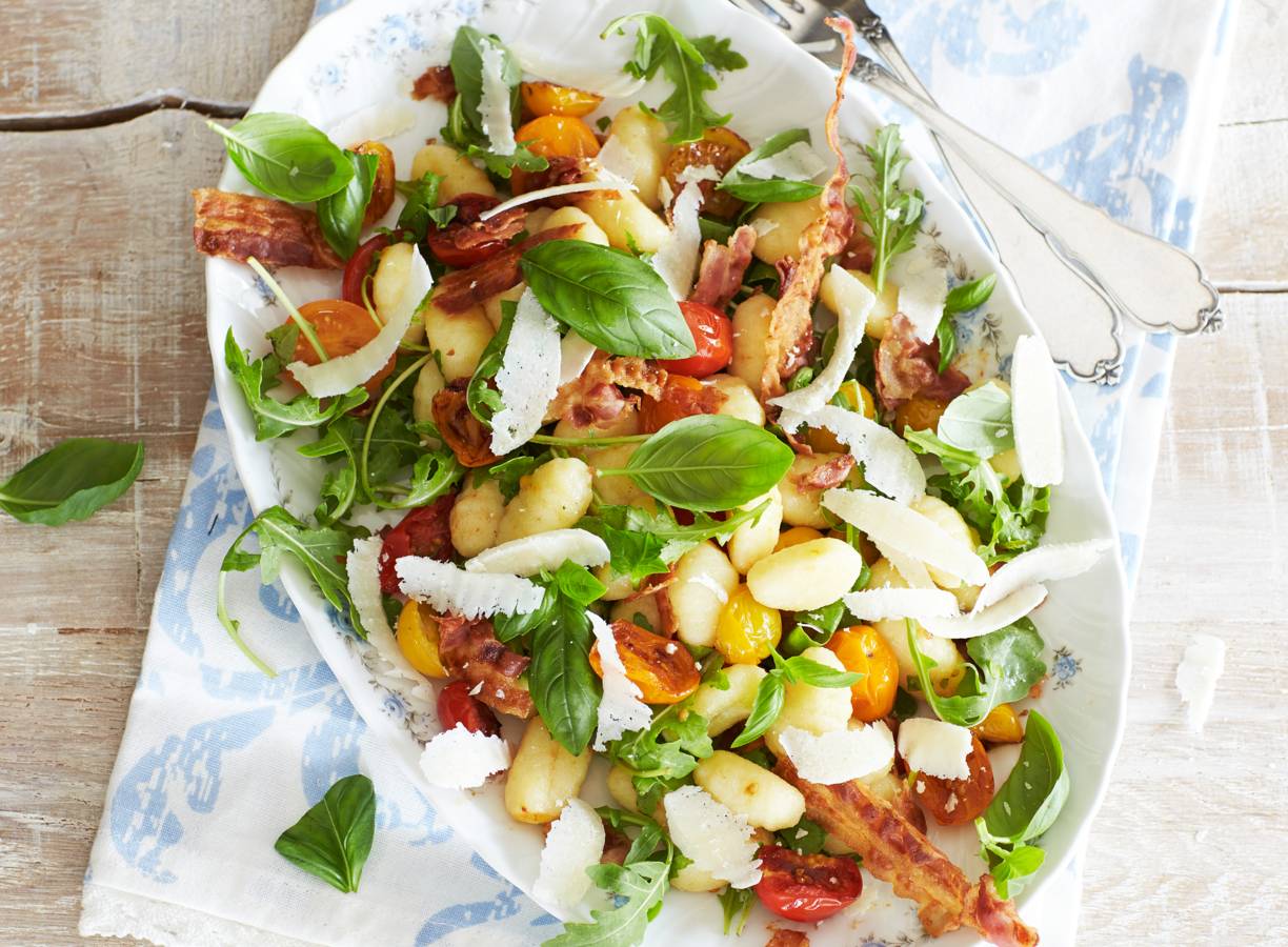 Gnocchi met spek en pecorino