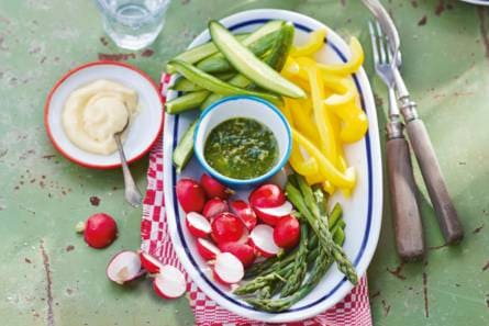 Groenten met pistou en aioli