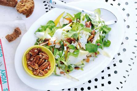 Witlofsalade met kip en peer