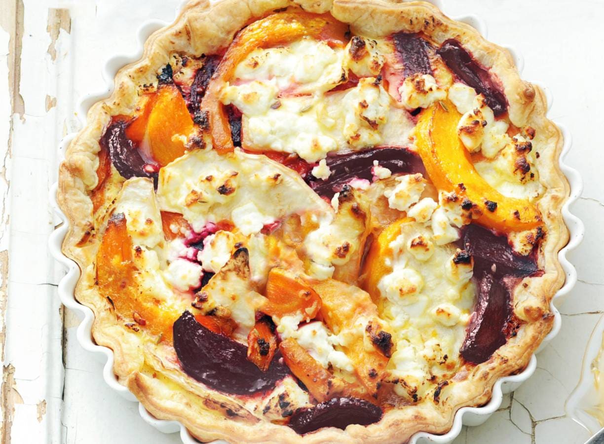 Groentequiche met geitenkaas