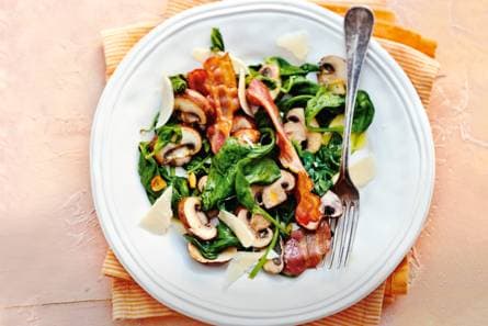 Spinazie met champignons
