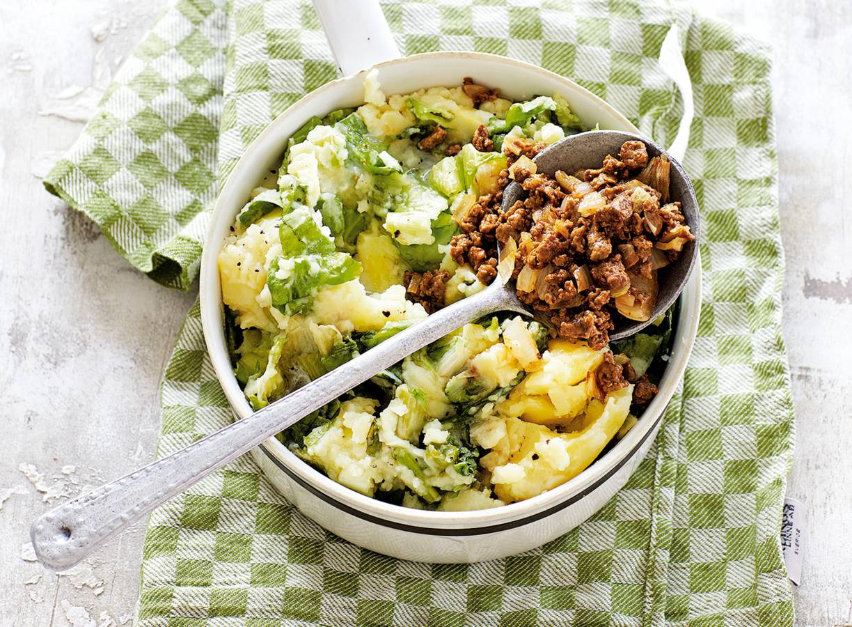 Vegetarische andijviestamppot