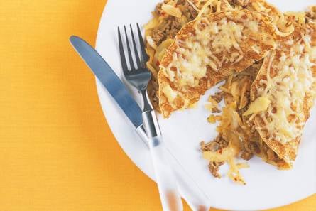 Pannenkoeken met witte kool