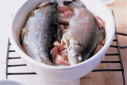 Forel met riesling
