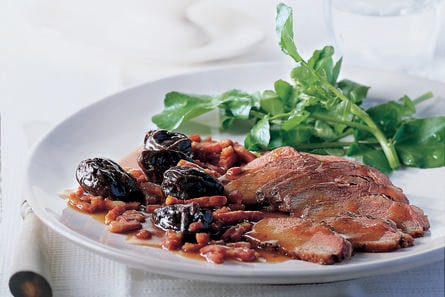 Eendenborstfilet met pruimensaus