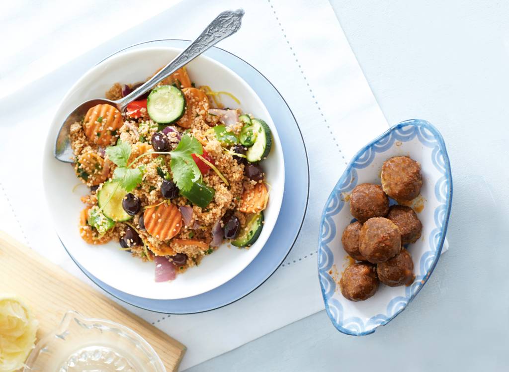 Pittige gehaktballetjes met couscous. recept Allerhande Albert
