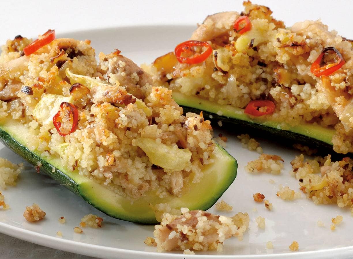 Gevulde courgette met sardines