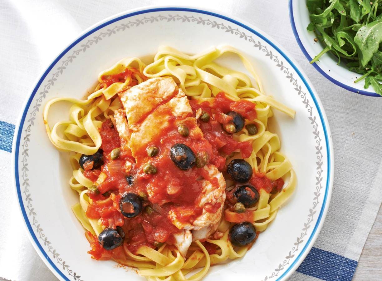 Italiaanse vis met kappertjes