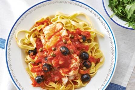 Italiaanse vis met kappertjes