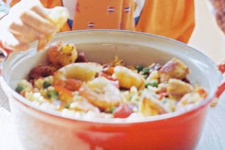 Rijkgevulde paella