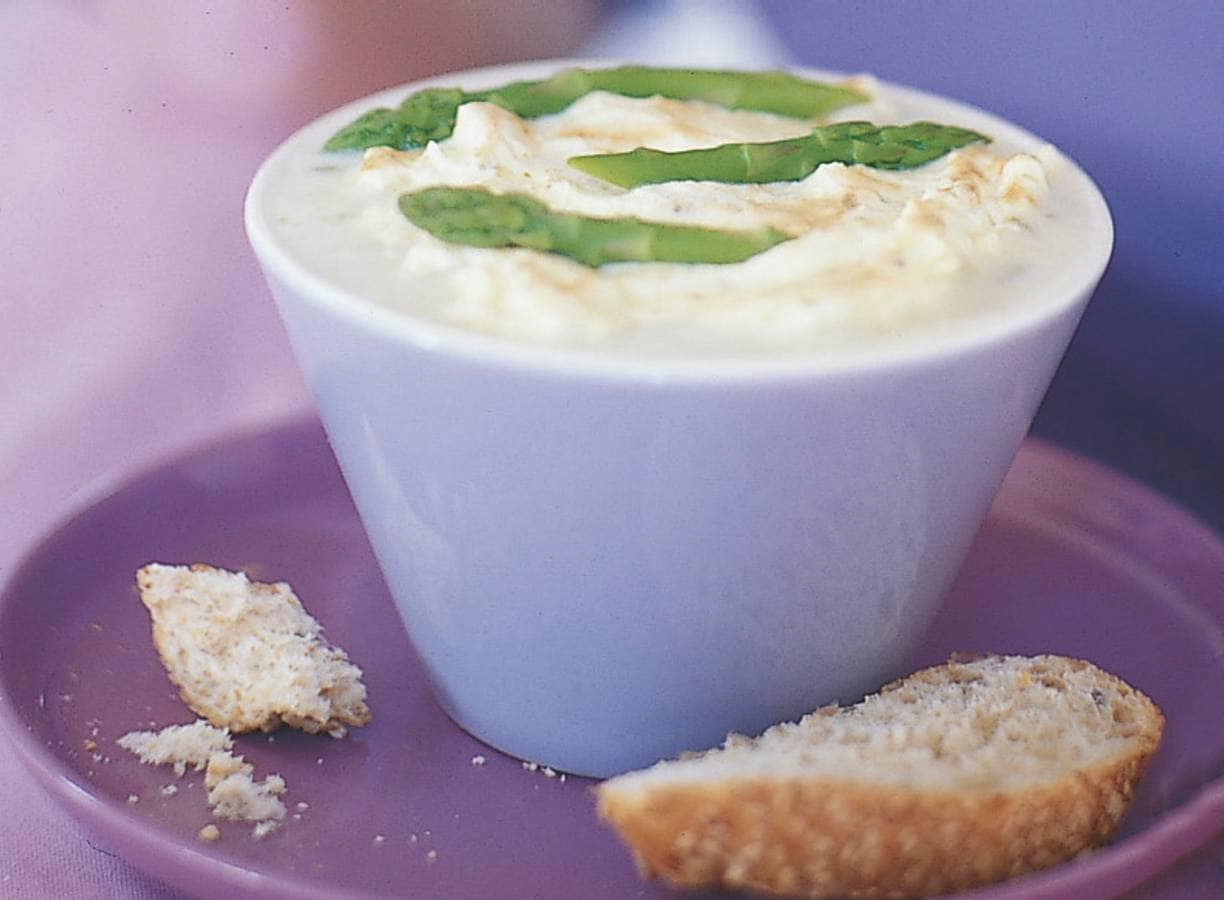 Gegratineerde aspergesoep