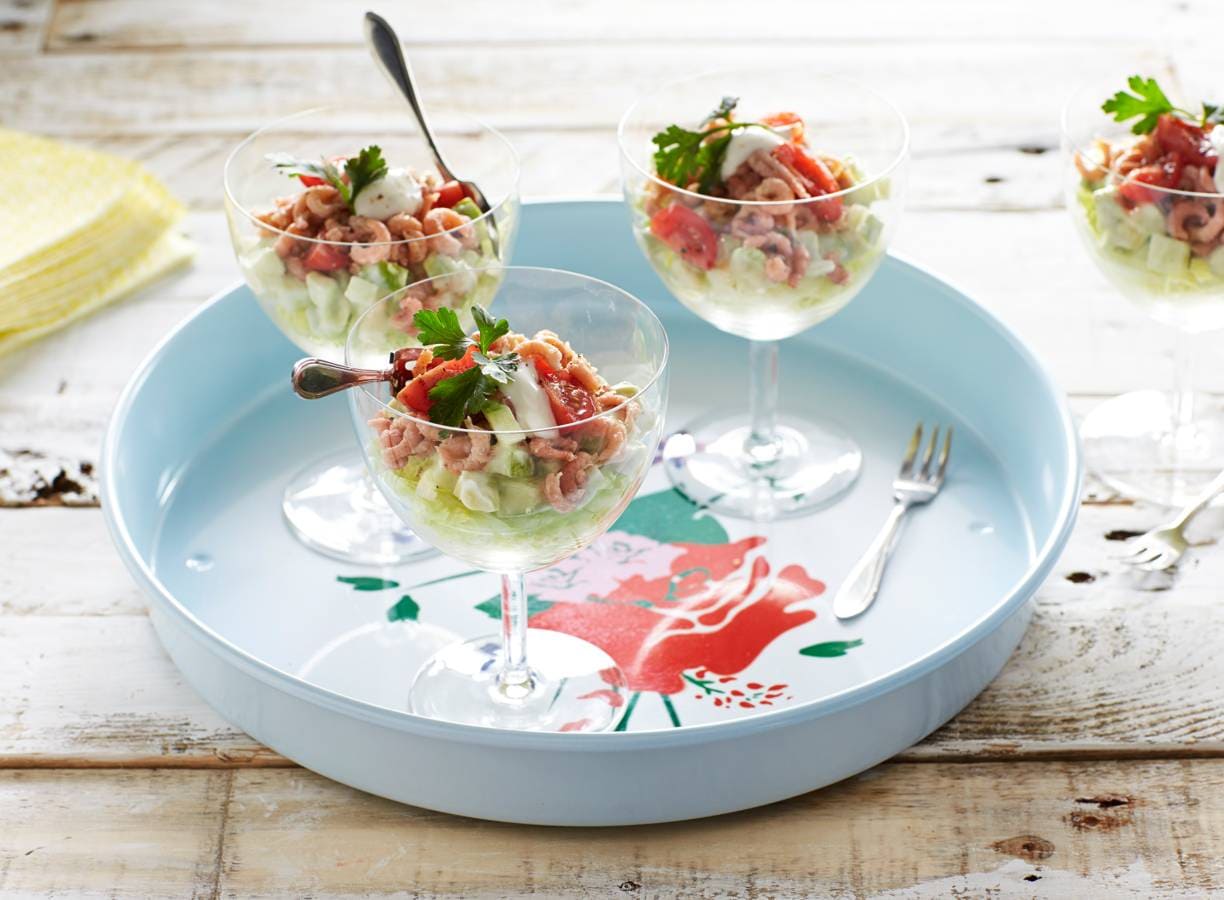 Garnalencocktail met avocado