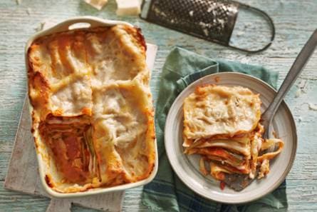 Lasagne met courgette en geitenkaas