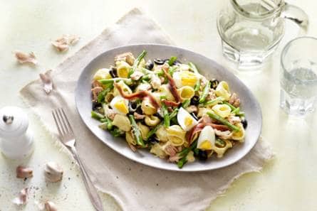 Pastasalade met tonijn & mosterd-mayodressing