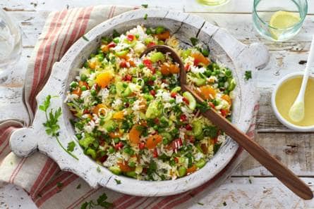 Zomerse rijstsalade