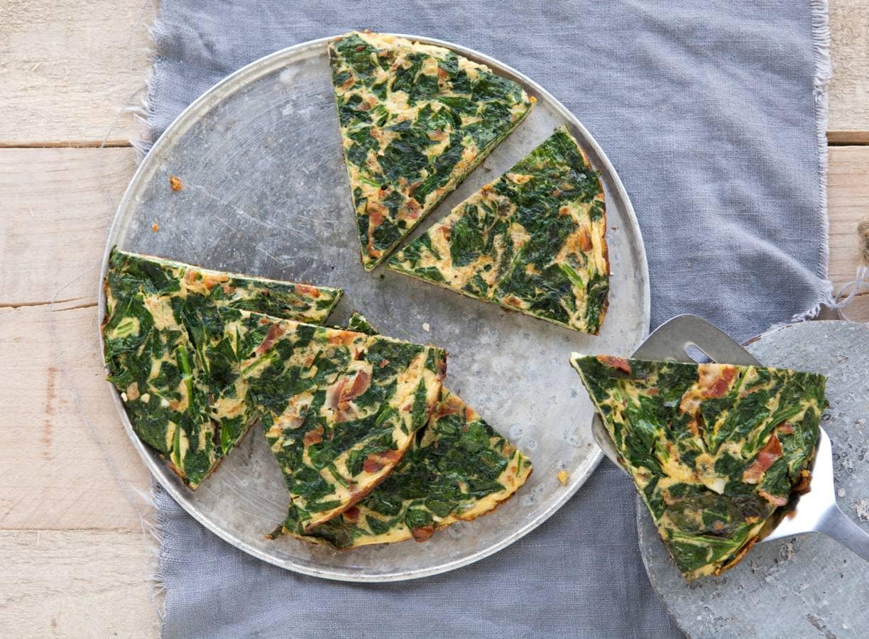 Spinazie-omelet