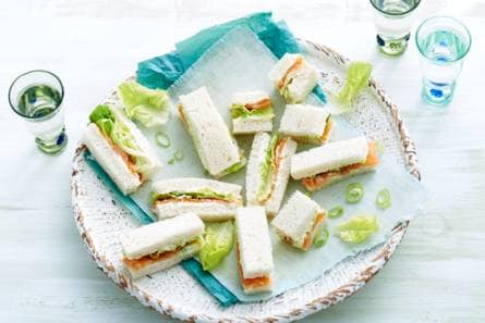 Zalm-sandwichrepen