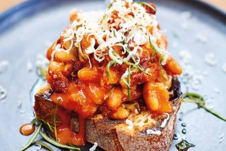 Jamie Oliver's bonen op toast