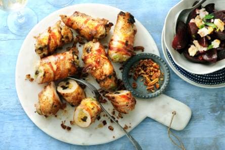 Gevulde kalkoenfilets