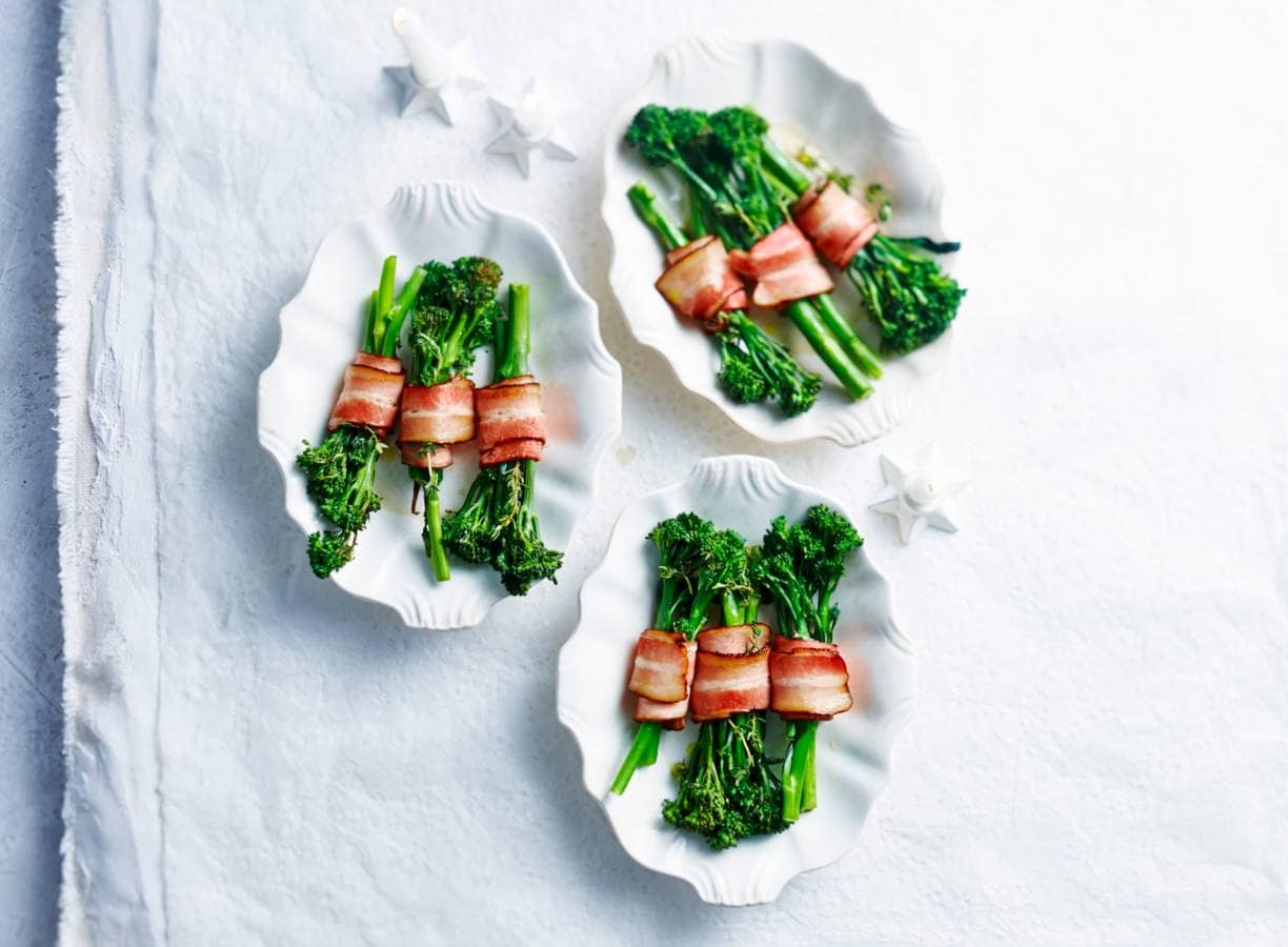 Aspergebroccoli met spek en tijm