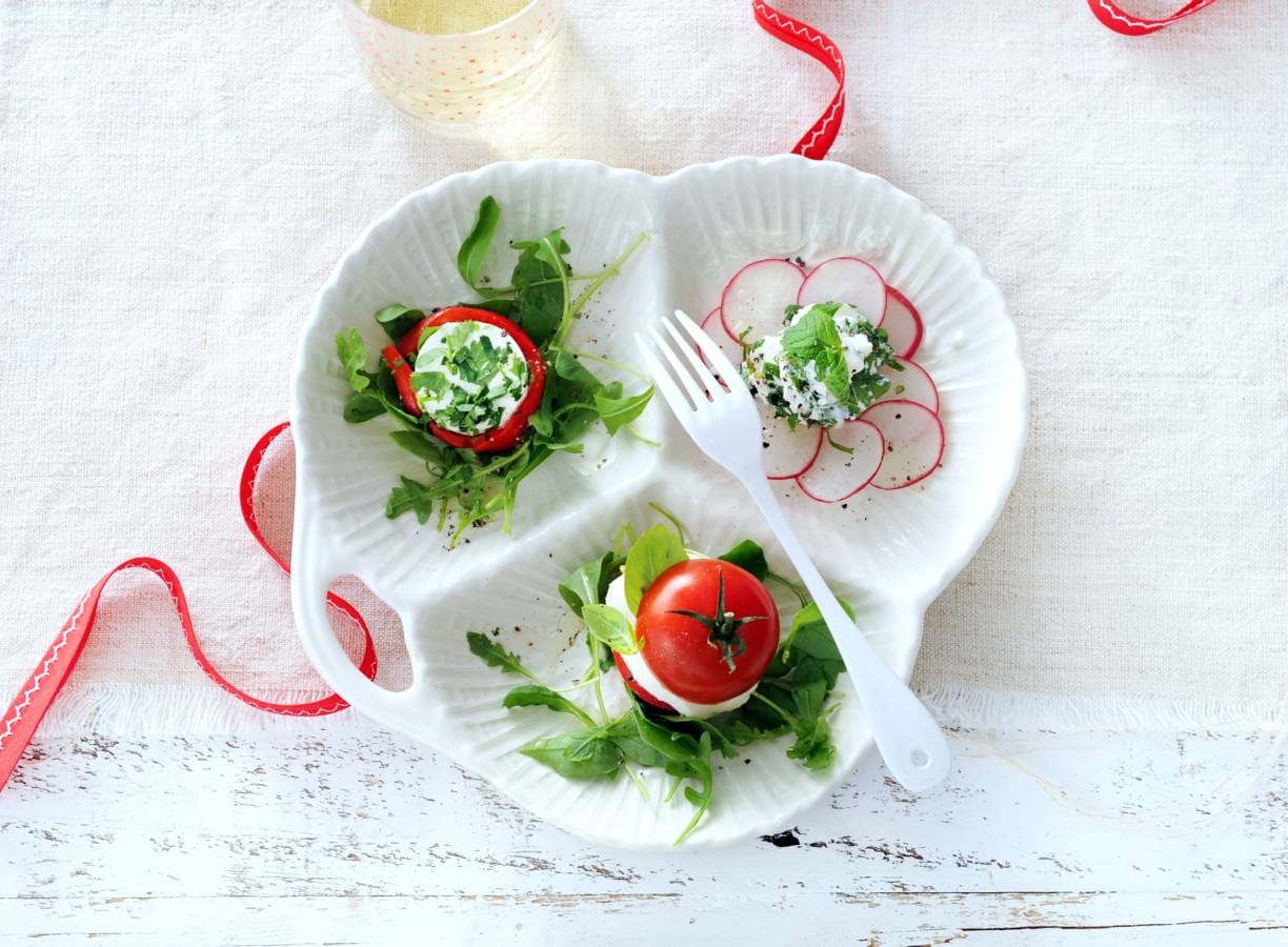 3 variaties op salade caprese