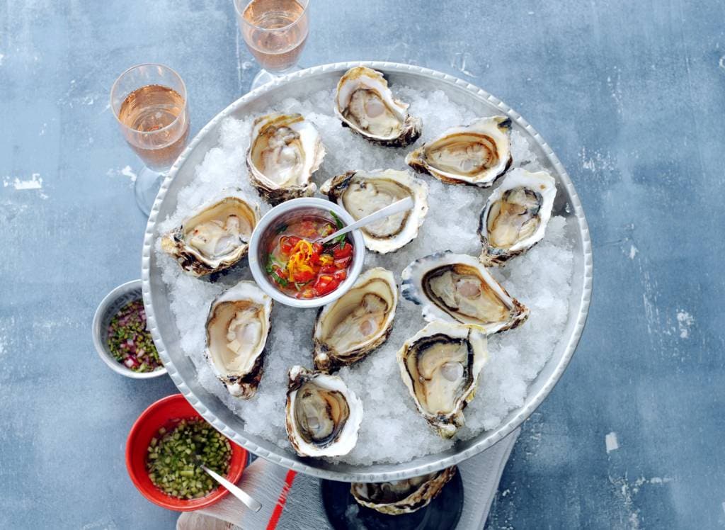 Hapjes met oesters