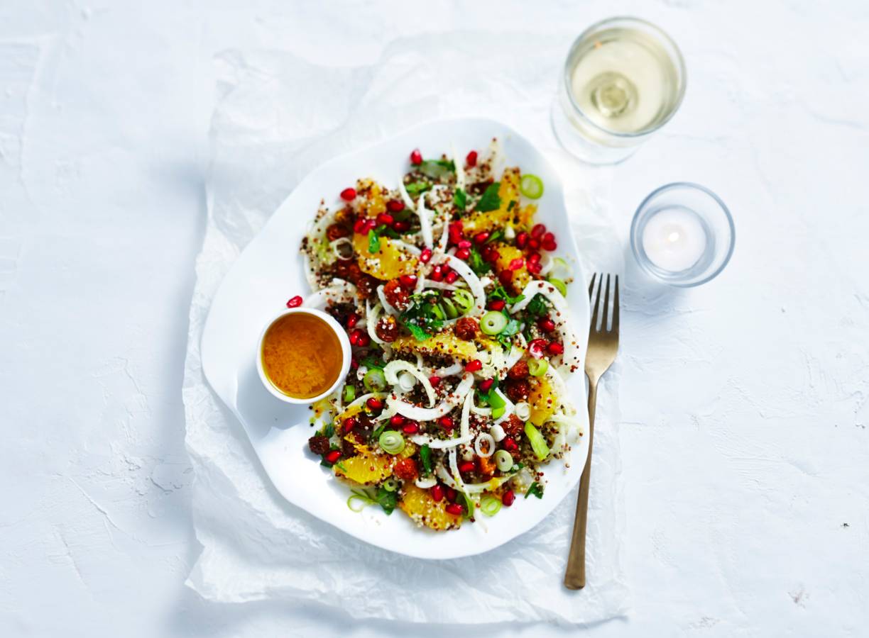 Quinoa met venkel en sinaasappel
