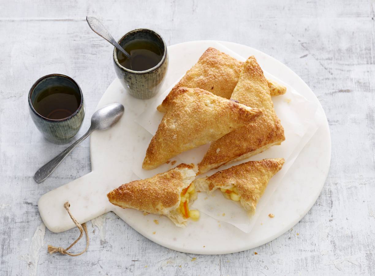 Appelflappen met sinaasappelmarmelade