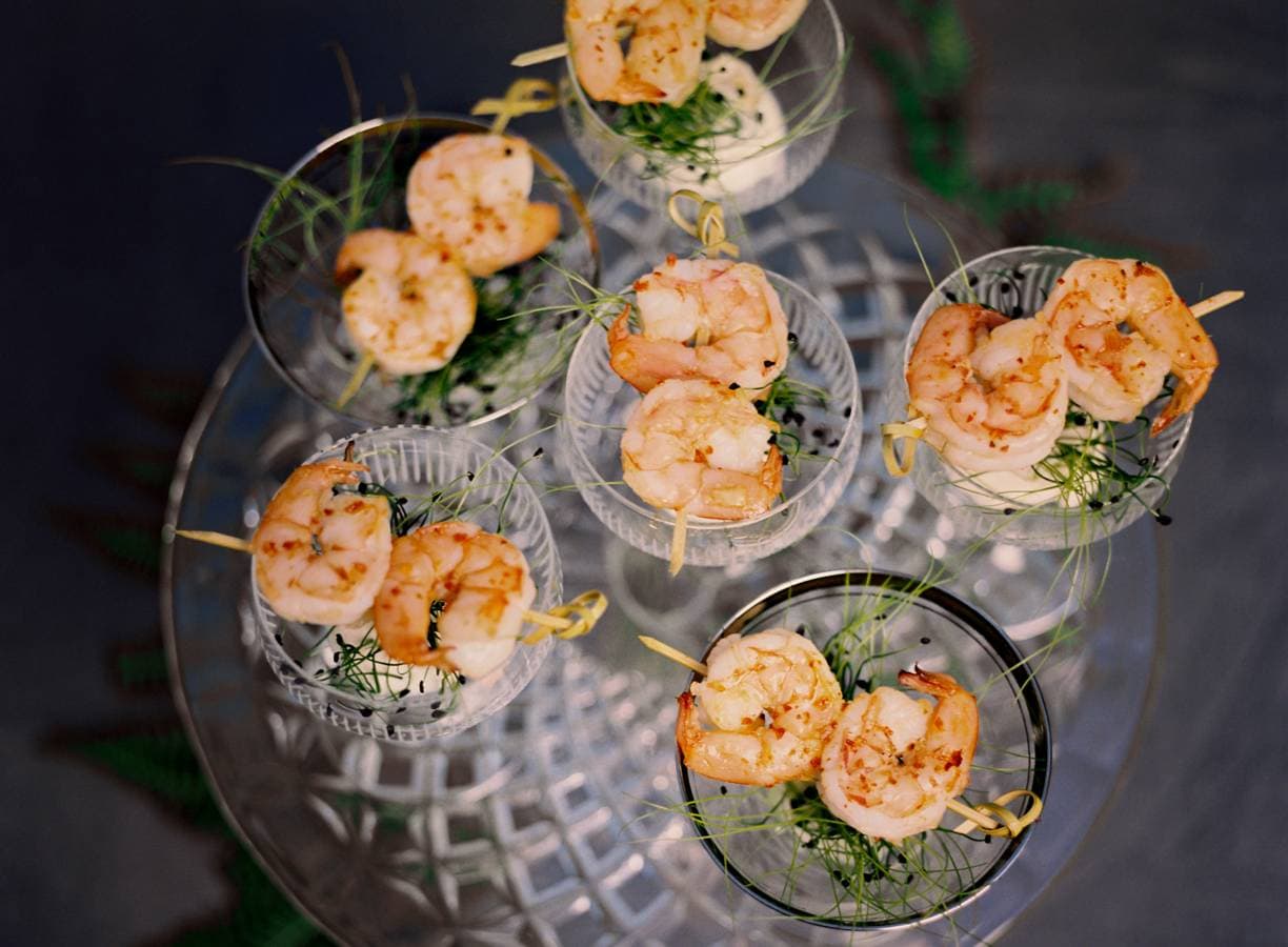 Gambaspiesjes met dip