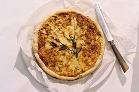 Quiche met geitenkaas