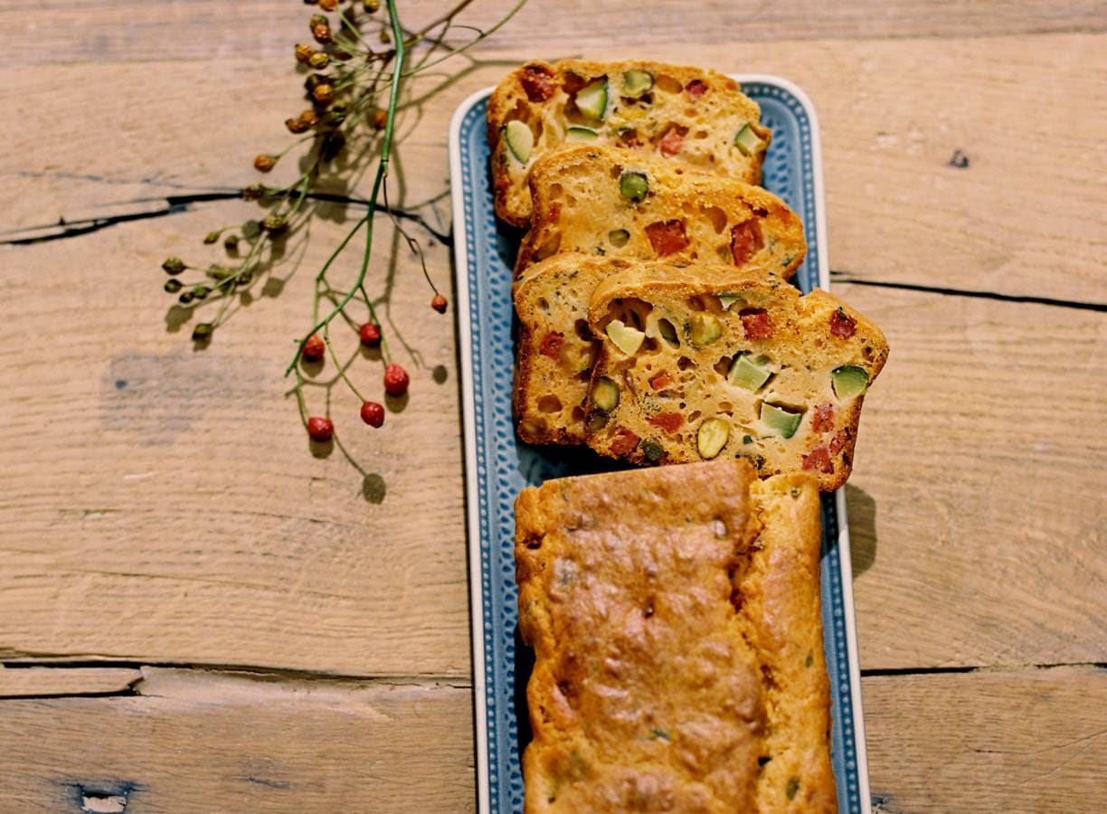 Hartige cake met chorizo