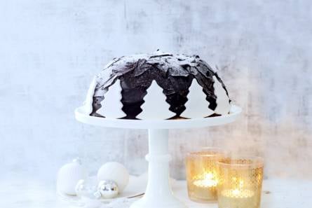 Kerstbombe met chocolademousse