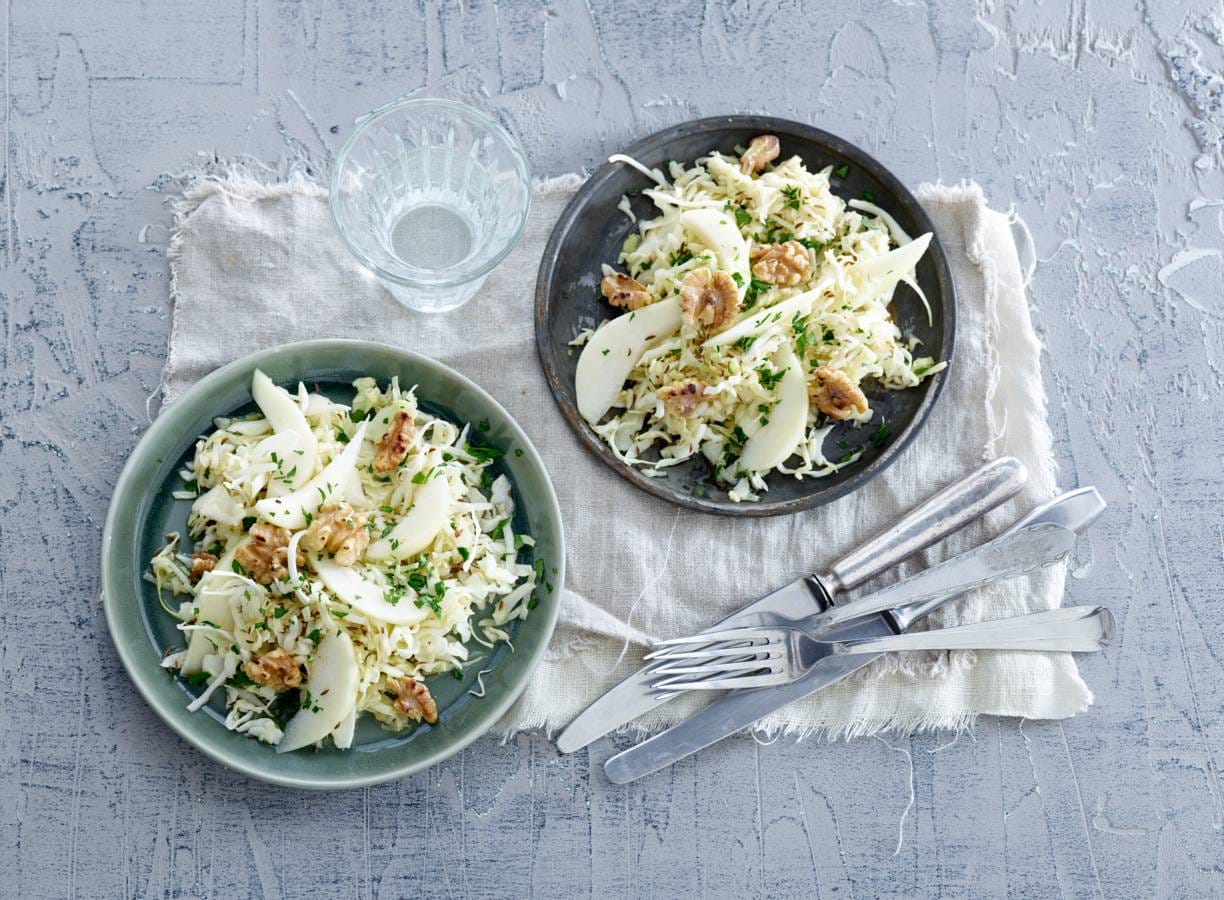 Koolsalade met ahornsiroop
