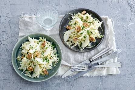 Koolsalade met ahornsiroop