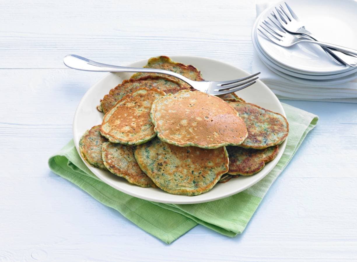 Boerenkoolpannenkoekjes met spek