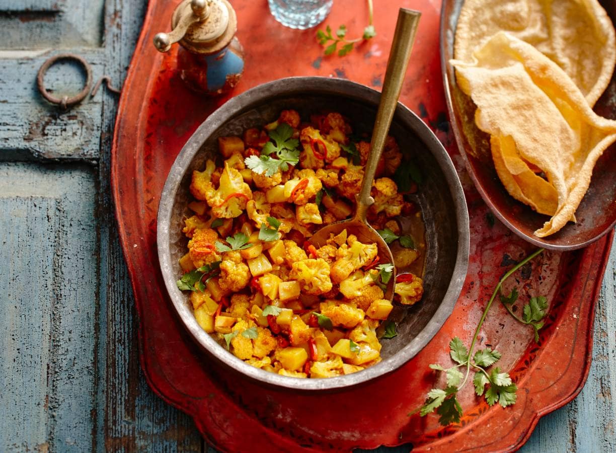 Indiase bloemkool (aloo gobi)