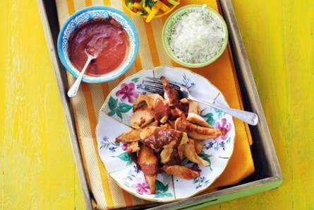 Pollo con mole poblano (kip met pittige chocoladesaus)
