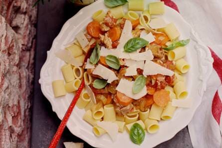 Rigatoni met ribragu