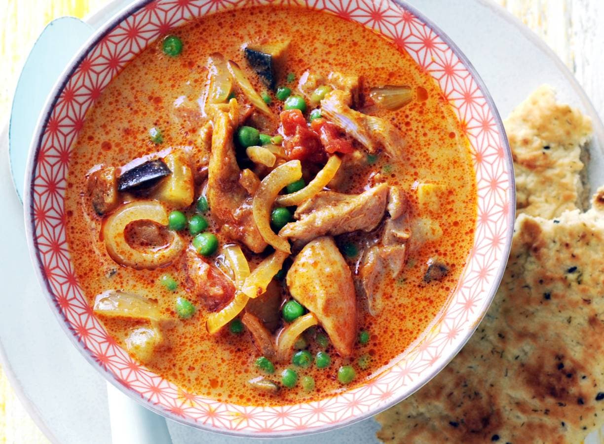 Indiase curry-kokossoep
