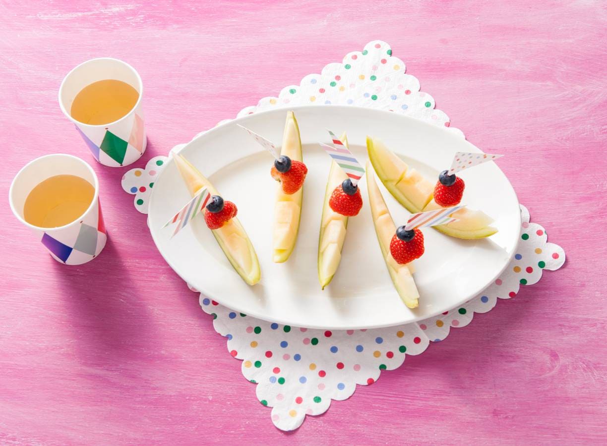 Opperdepop: meloenbootjes met fruit 24+ mnd