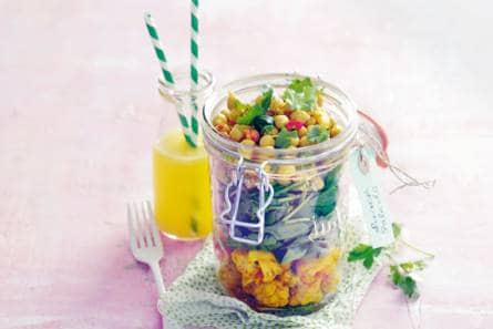 Bloemkool-kikkererwtensalade
