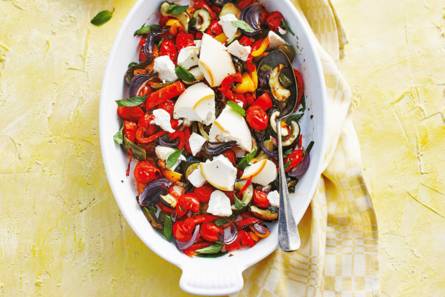 Geroosterde groenten en ricotta uit de oven