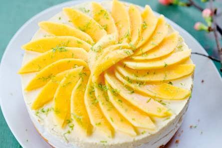 Kokosyoghurttaart met mango