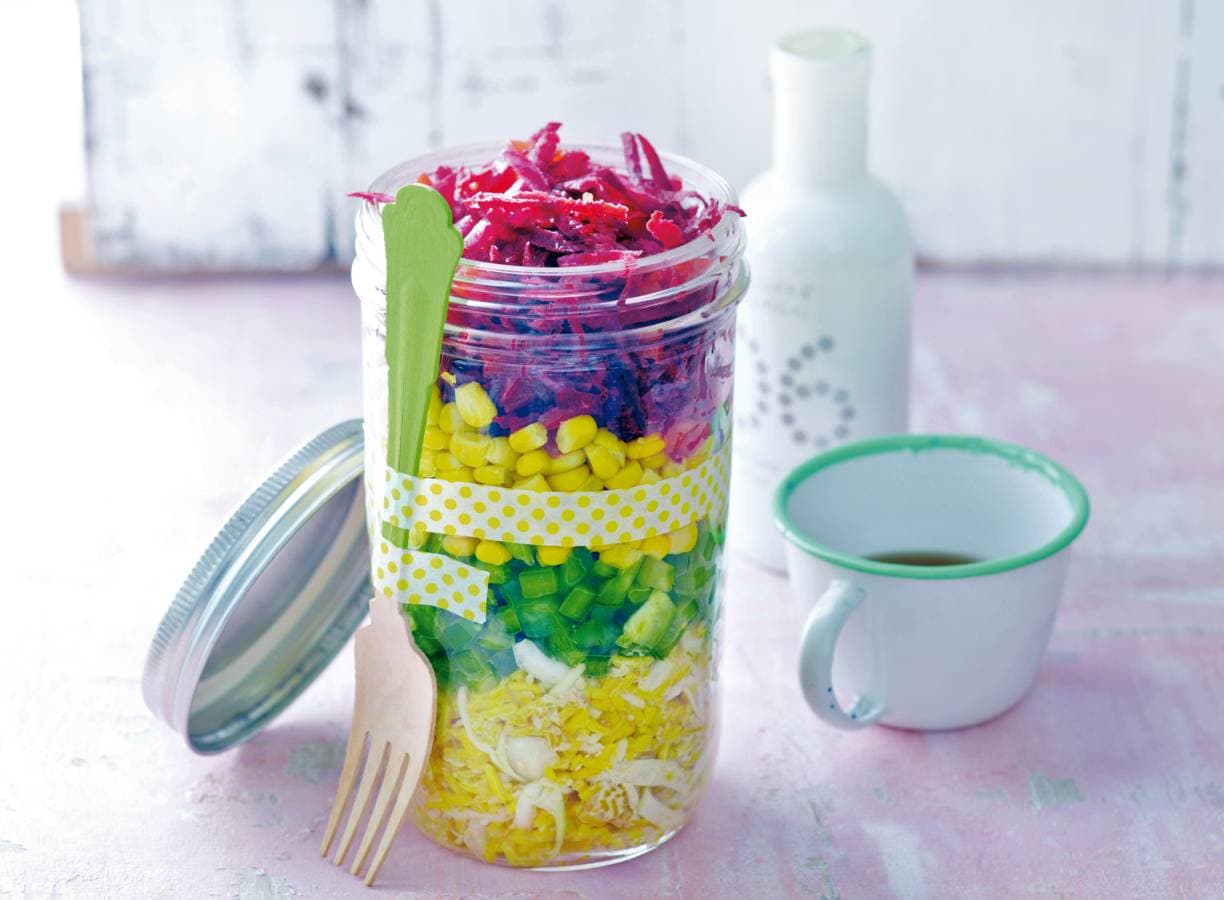 Oosterse salade met sesamdressing
