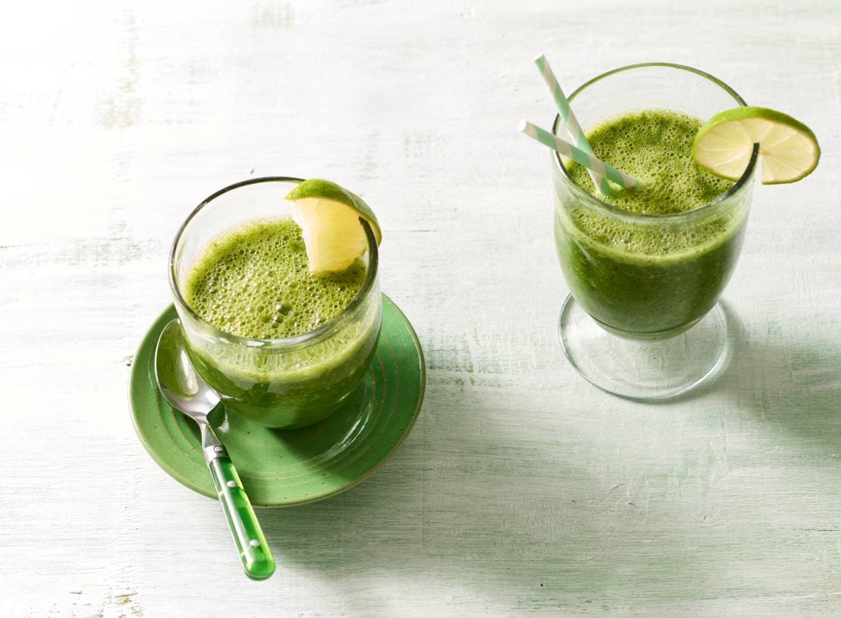 Banaan-boerenkool-limoensmoothie